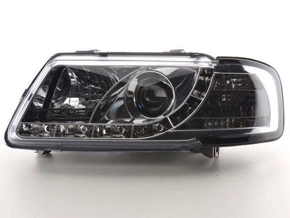 Scheinwerfer Set Daylight LED TFL-Optik Audi A3 Typ 8L Bj. 96-00 chrom