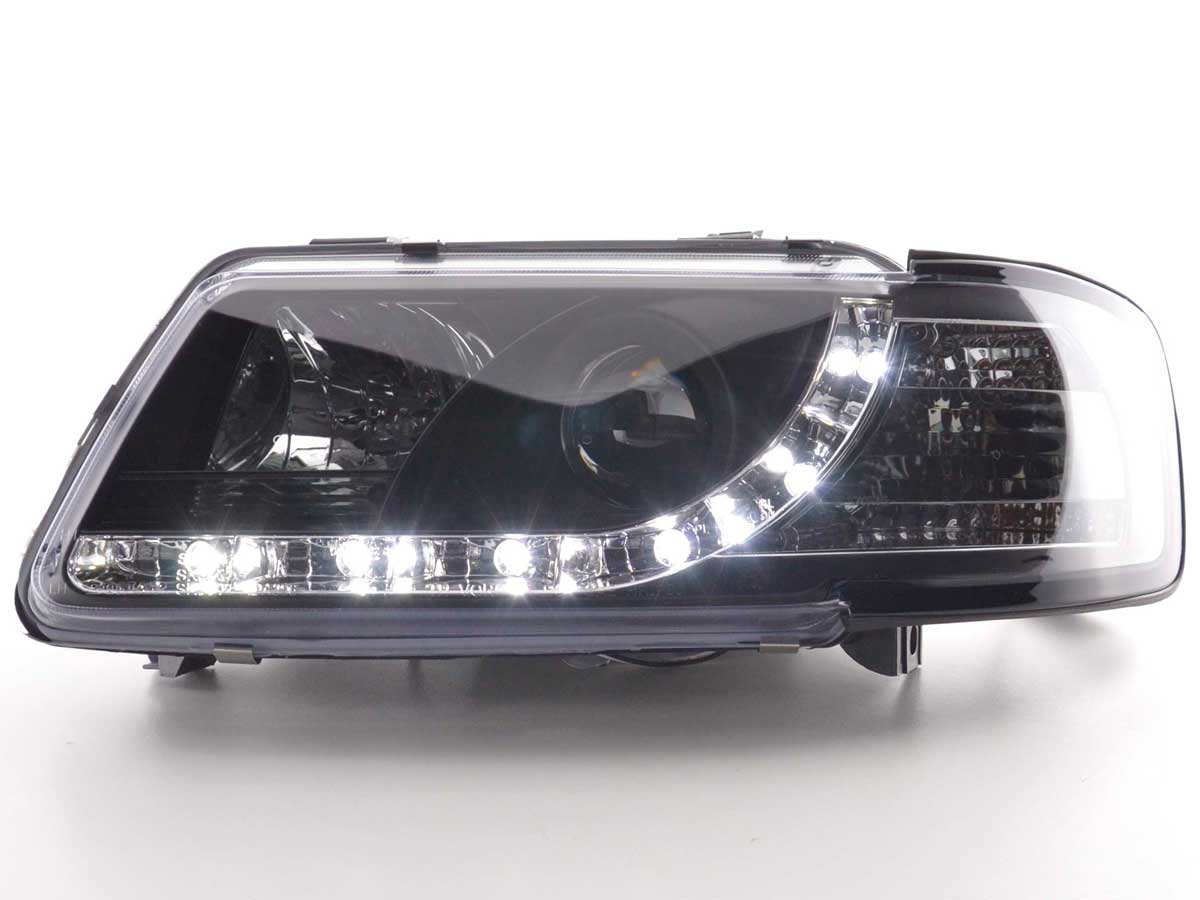 Scheinwerfer Set Daylight LED TFL-Optik Audi A3 8L Bj. 96-00 schwarz
