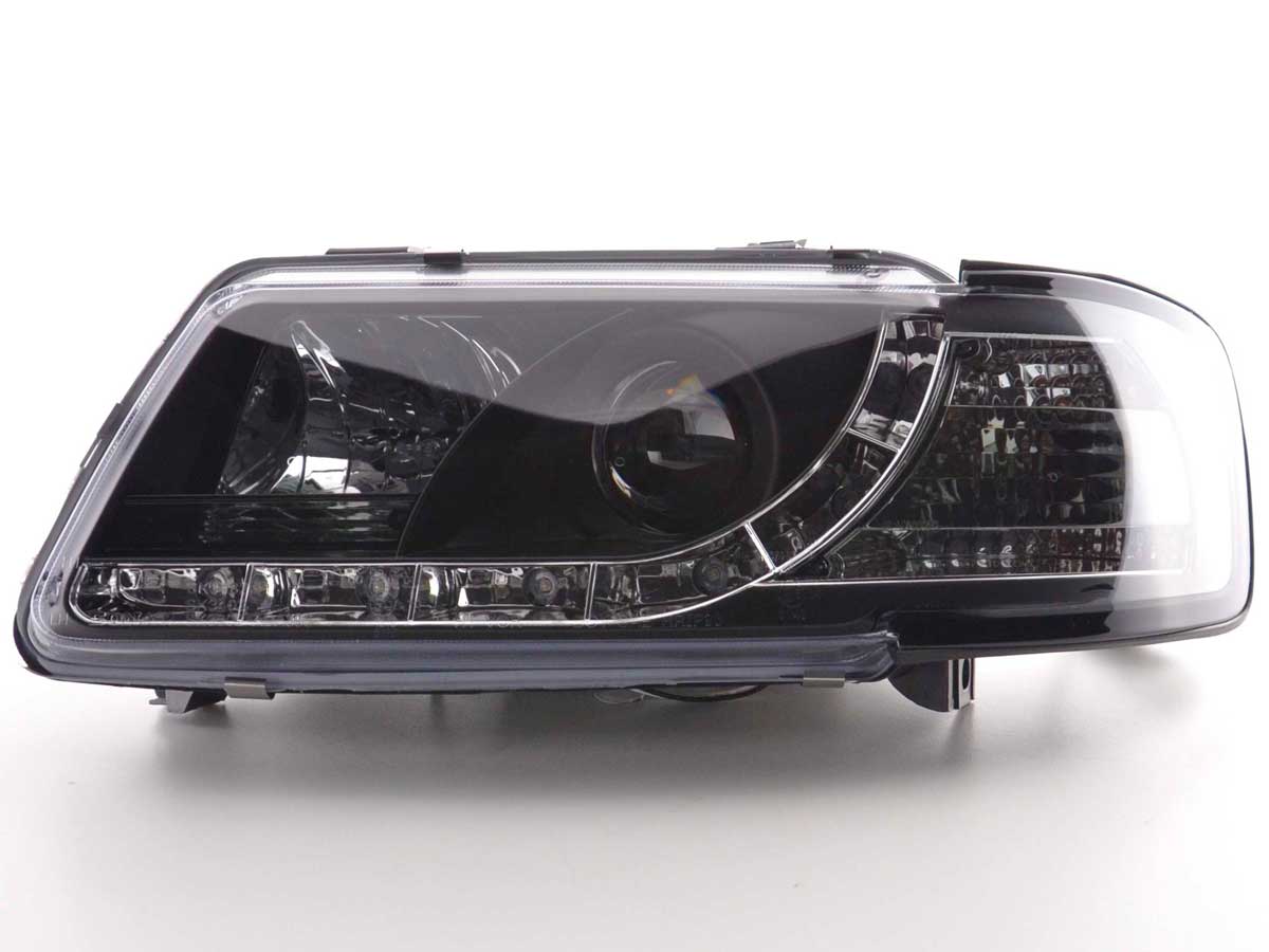 Scheinwerfer Set Daylight LED TFL-Optik Audi A3 8L Bj. 96-00 schwarz