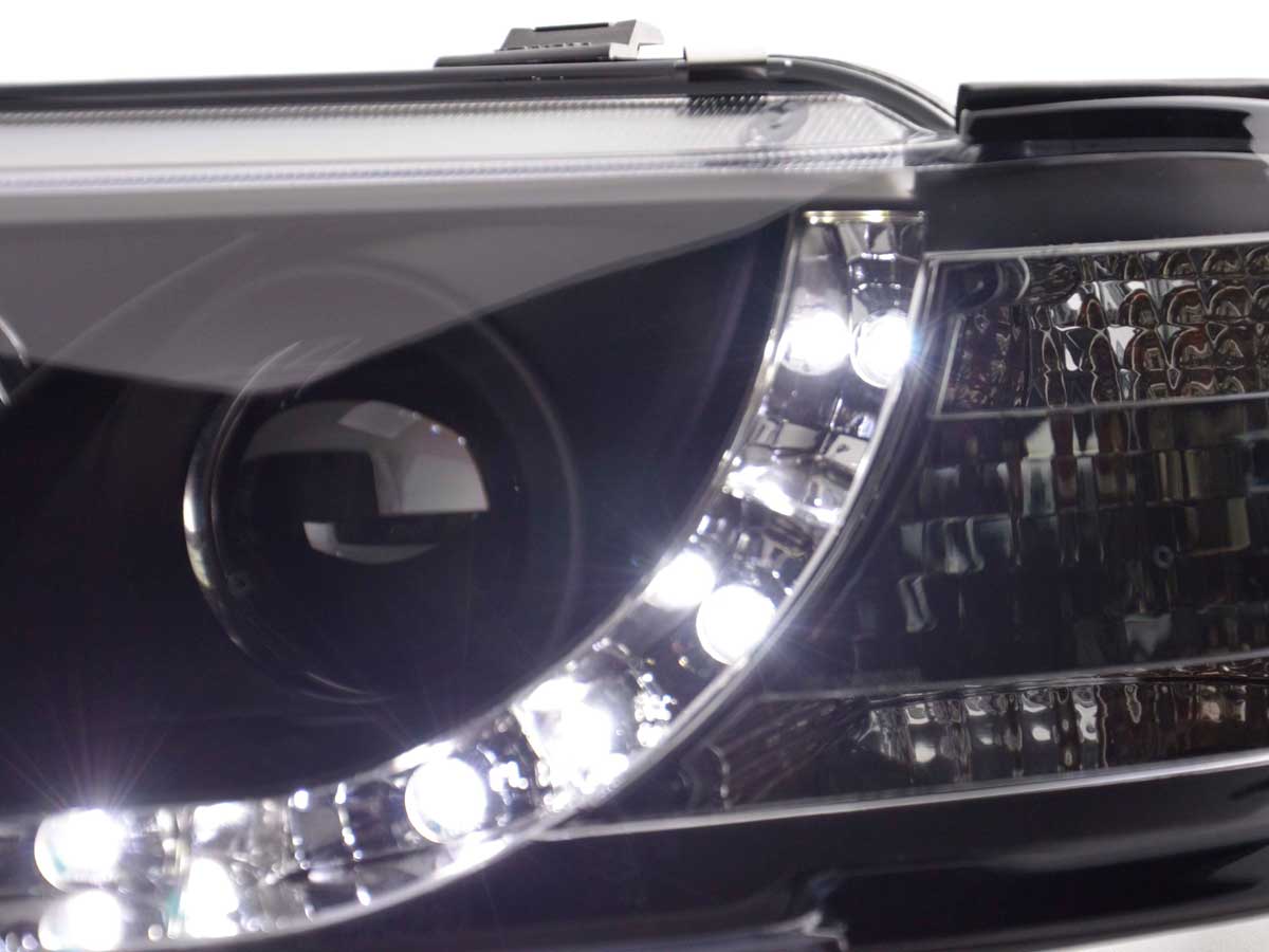 Scheinwerfer Set Daylight LED TFL-Optik Audi A3 8L Bj. 96-00 schwarz