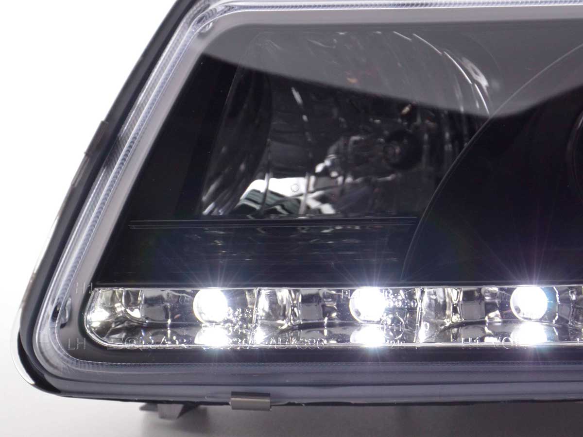 Scheinwerfer Set Daylight LED TFL-Optik Audi A3 8L Bj. 96-00 schwarz