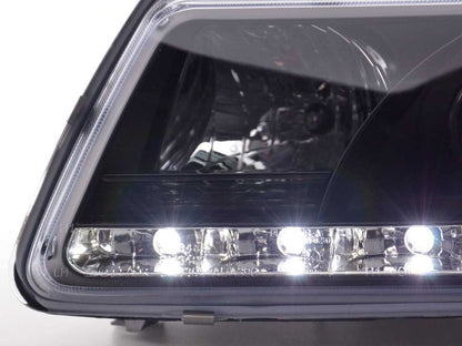 Scheinwerfer Set Daylight LED TFL-Optik Audi A3 8L Bj. 96-00 schwarz