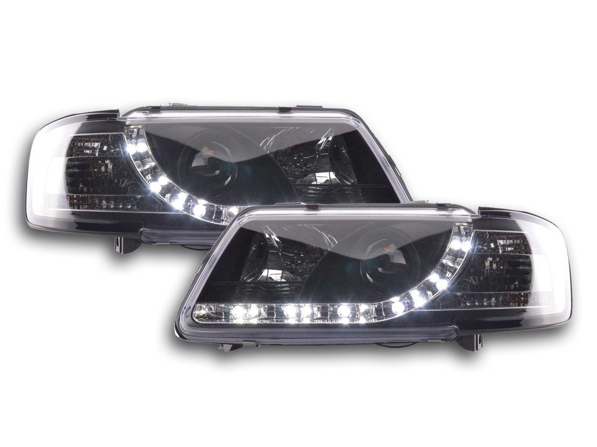 Scheinwerfer Set Daylight LED TFL-Optik Audi A3 8L Bj. 96-00 schwarz