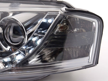 Scheinwerfer Set Daylight LED Tagfahrlicht Audi A3 Typ 8P Bj. 03-08 chrom