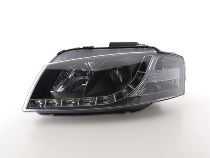 Scheinwerfer Set Daylight LED Tagfahrlicht Audi A3 Typ 8P  03-08 schwarz