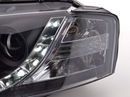 Scheinwerfer Set Daylight LED Tagfahrlicht Audi A3 Typ 8P  03-08 schwarz
