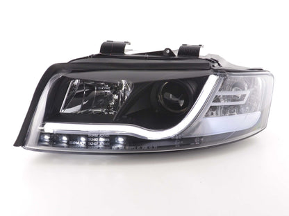 Scheinwerfer Set Daylight LED Tagfahrlicht Audi A4 Typ 8E Bj. 01-04 schwarz