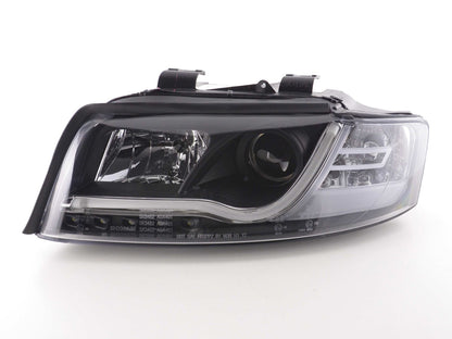 Scheinwerfer Set Daylight LED Tagfahrlicht Audi A4 Typ 8E Bj. 01-04 schwarz