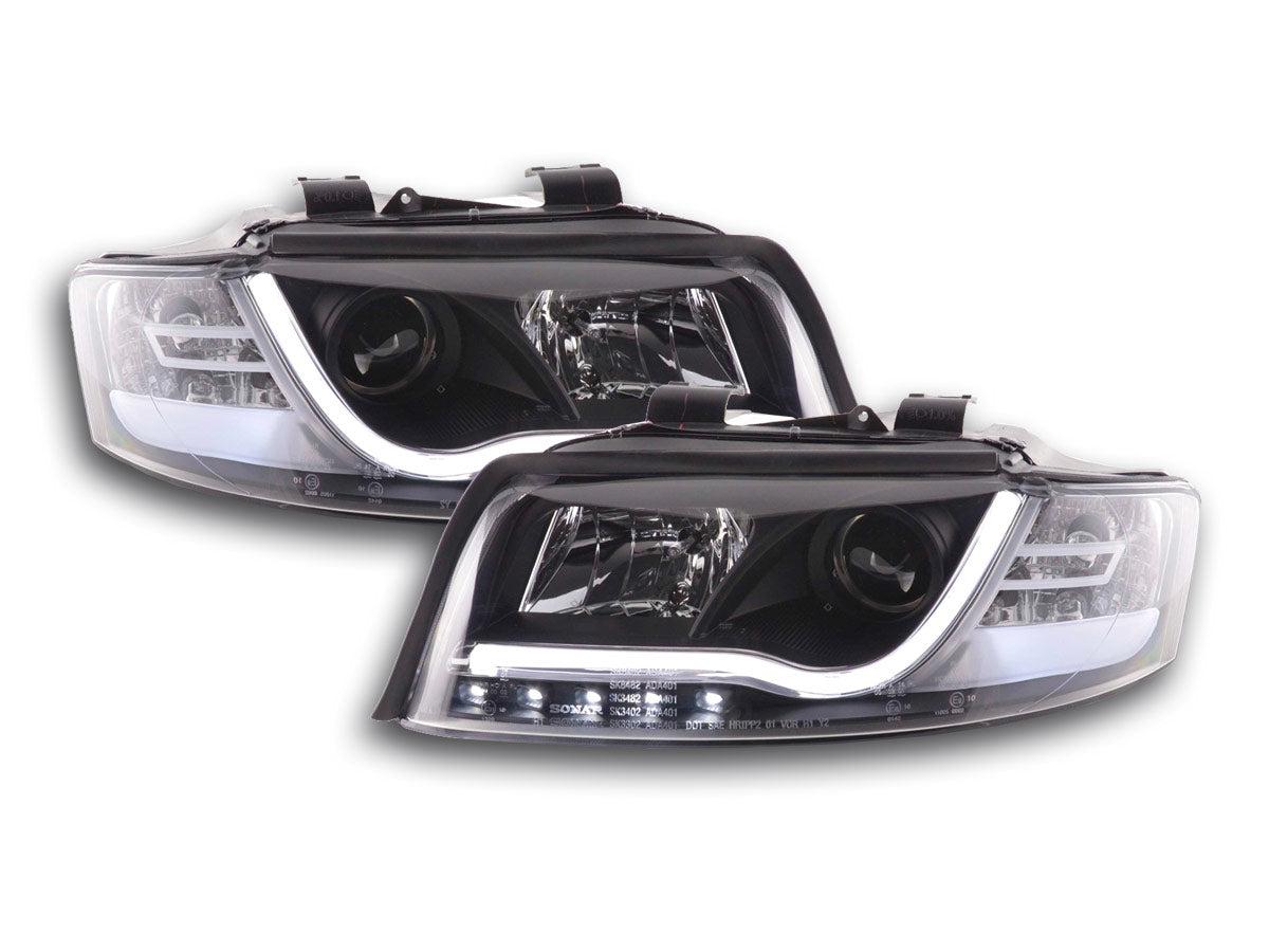 Scheinwerfer Set Daylight LED Tagfahrlicht Audi A4 Typ 8E Bj. 01-04 schwarz