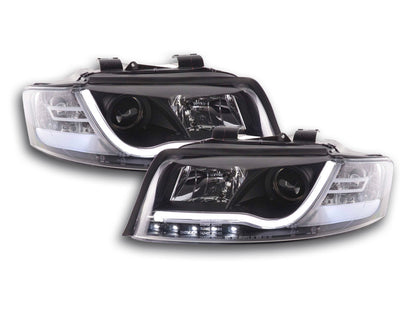 Scheinwerfer Set Daylight LED Tagfahrlicht Audi A4 Typ 8E Bj. 01-04 schwarz
