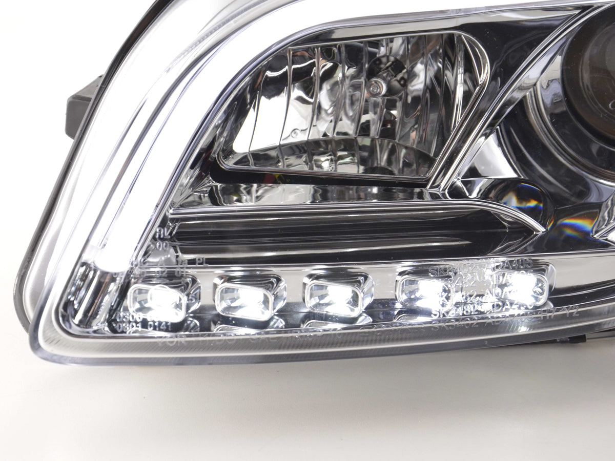 Scheinwerfer Set Daylight LED Tagfahrlicht Audi A4 Typ 8E Bj. 04-08 chrom