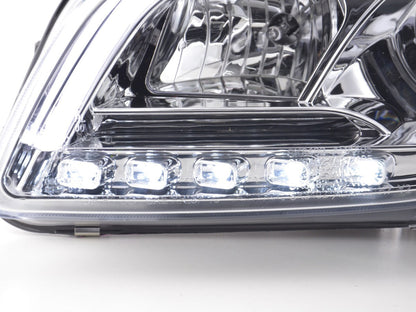 Scheinwerfer Set Daylight LED Tagfahrlicht Audi A4 B7 8E Bj. 04-08 chrom