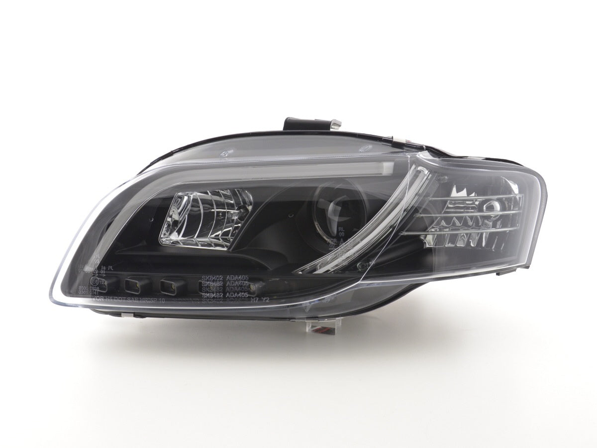 Scheinwerfer Set Daylight LED Tagfahrlicht Audi A4 B7 8E  04-08 schwarz