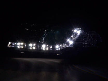 Scheinwerfer Set Daylight LED TFL-Optik Audi A4 Typ B5 Bj. 99-01 chrom