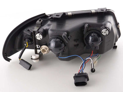 Scheinwerfer Set Daylight LED TFL-Optik Audi A4 Typ B5 Bj. 99-01 schwarz