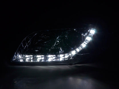 Scheinwerfer Set Daylight LED Tagfahrlicht Audi A4 Typ 8E Bj. 04-08 chrom