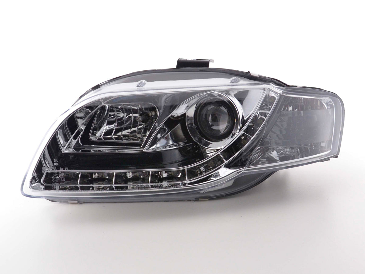 Scheinwerfer Set Daylight LED Tagfahrlicht Audi A4 Typ 8E Bj. 04-08 chrom