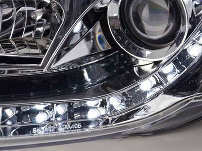 Scheinwerfer Set Daylight LED Tagfahrlicht Audi A4 Typ 8E Bj. 04-08 chrom