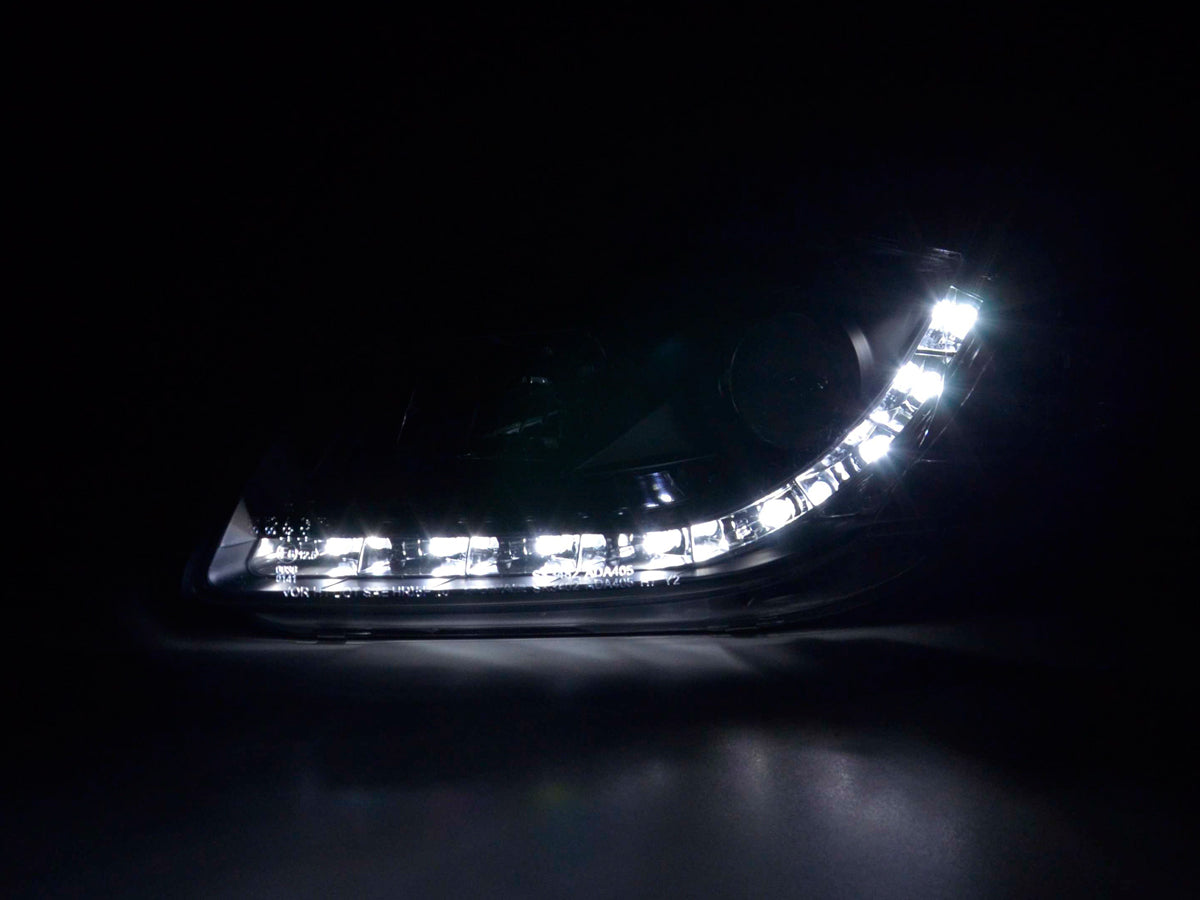 Scheinwerfer Set Daylight LED Tagfahrlicht Audi A4 Typ 8E Bj. 04-08 schwarz