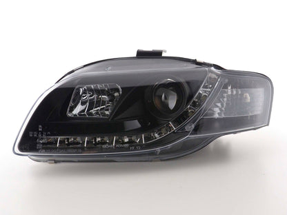 Scheinwerfer Set Daylight LED Tagfahrlicht Audi A4 Typ 8E Bj. 04-08 schwarz