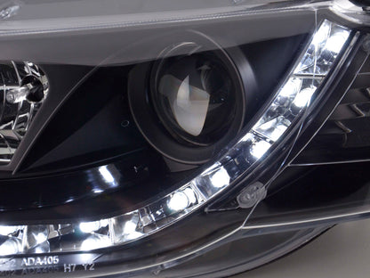 Scheinwerfer Set Daylight LED Tagfahrlicht Audi A4 Typ 8E Bj. 04-08 schwarz