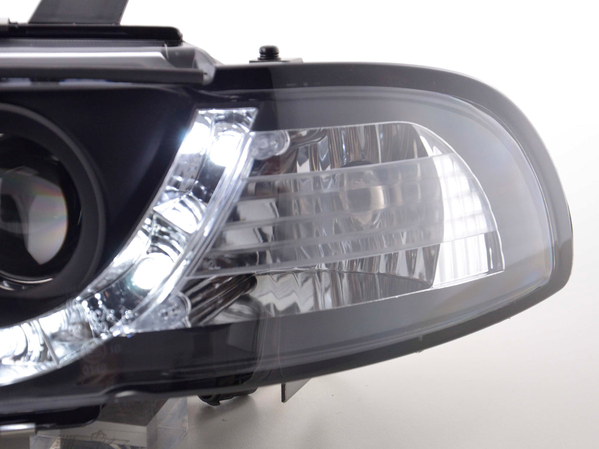 Scheinwerfer Set Daylight LED Tagfahrlicht Audi A4 B5 8D Bj. 94-99 schwarz