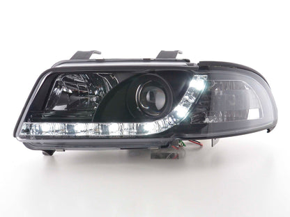 Scheinwerfer Set Daylight LED Tagfahrlicht Audi A4 B5 8D Bj. 99-01 chrom