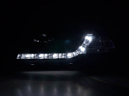 Scheinwerfer Set Daylight LED Tagfahrlicht Audi A4 B5 8D Bj. 99-01 schwarz