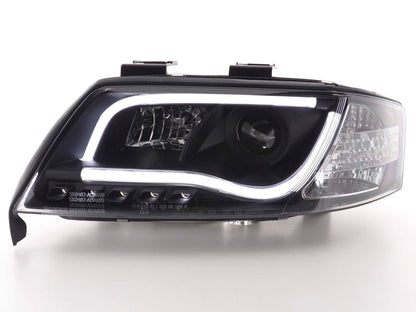 Scheinwerfer Set Daylight LED TFL-Optik Audi A6 Typ 4B Bj. 97-01 schwarz