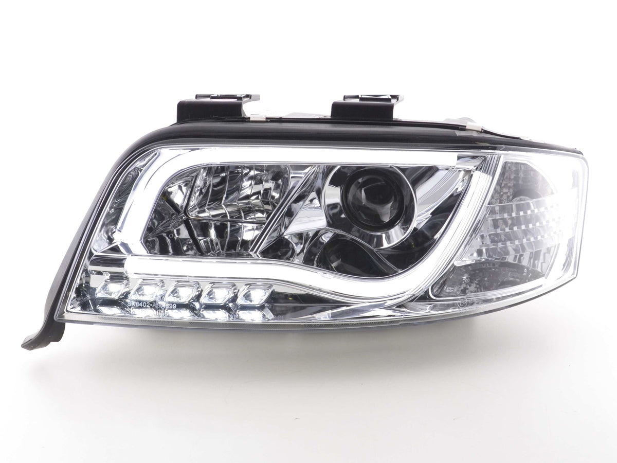Scheinwerfer Set Daylight LED Tagfahrlicht Audi A6 Typ 4B Bj. 01-04 chrom