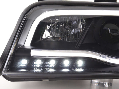 Scheinwerfer Set Daylight LED Tagfahrlicht Audi A6 Typ 4B Bj. 01-04 schwarz