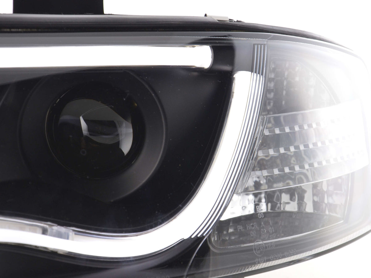 Scheinwerfer Set Daylight LED Tagfahrlicht Audi A6 Typ 4B Bj. 01-04 schwarz