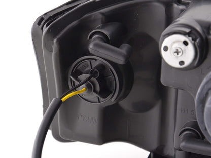 Scheinwerfer Set Daylight LED Tagfahrlicht Audi A6 Typ 4B Bj. 01-04 schwarz