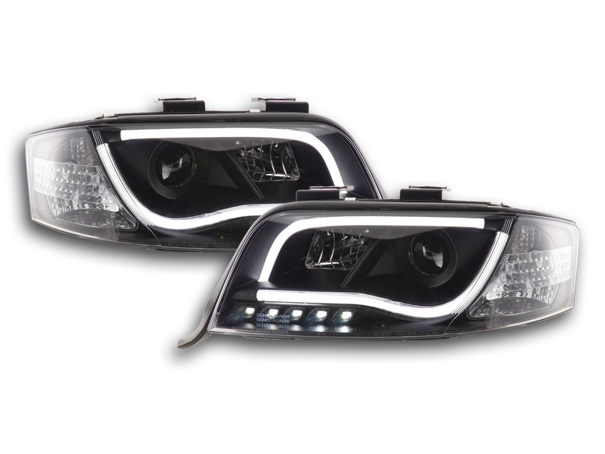 Scheinwerfer Set Daylight LED Tagfahrlicht Audi A6 Typ 4B Bj. 01-04 schwarz
