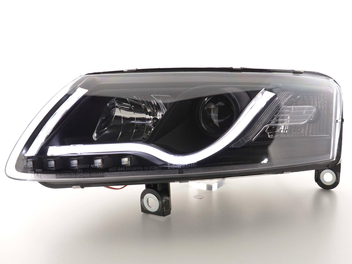 Scheinwerfer Set Daylight LED TFL-Optik Audi A6 4F Bj. 04-08 schwarz