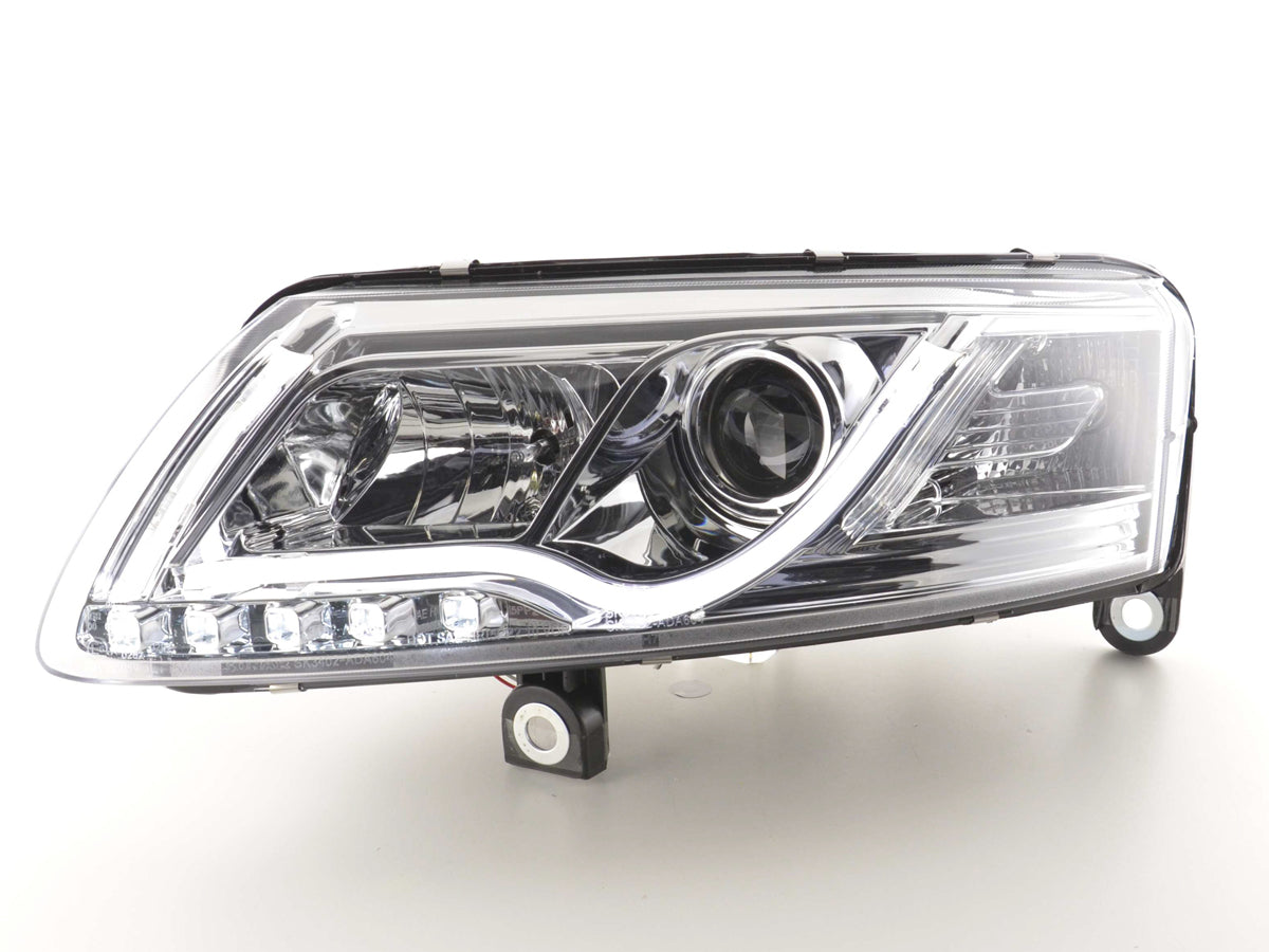 Scheinwerfer Set Daylight LED Tagfahrlicht Audi A6 Typ 4F Bj. 04-08 chrom