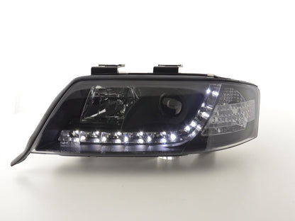 Scheinwerfer Set Daylight LED TFL-Optik Audi A6 Typ 4B  97-01 schwarz
