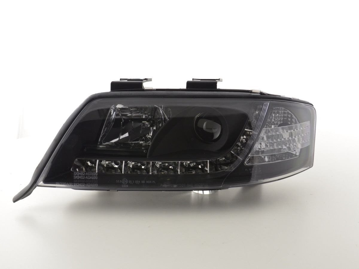 Scheinwerfer Set Daylight LED TFL-Optik Audi A6 Typ 4B  97-01 schwarz