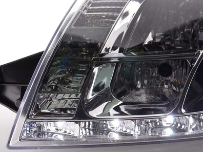 Scheinwerfer Set Daylight LED TFL-Optik Audi TT Typ 8N Bj. 99-06 chrom