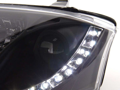 Scheinwerfer Set Daylight LED TFL-Optik Audi TT Typ 8N Bj. 99-06 schwarz