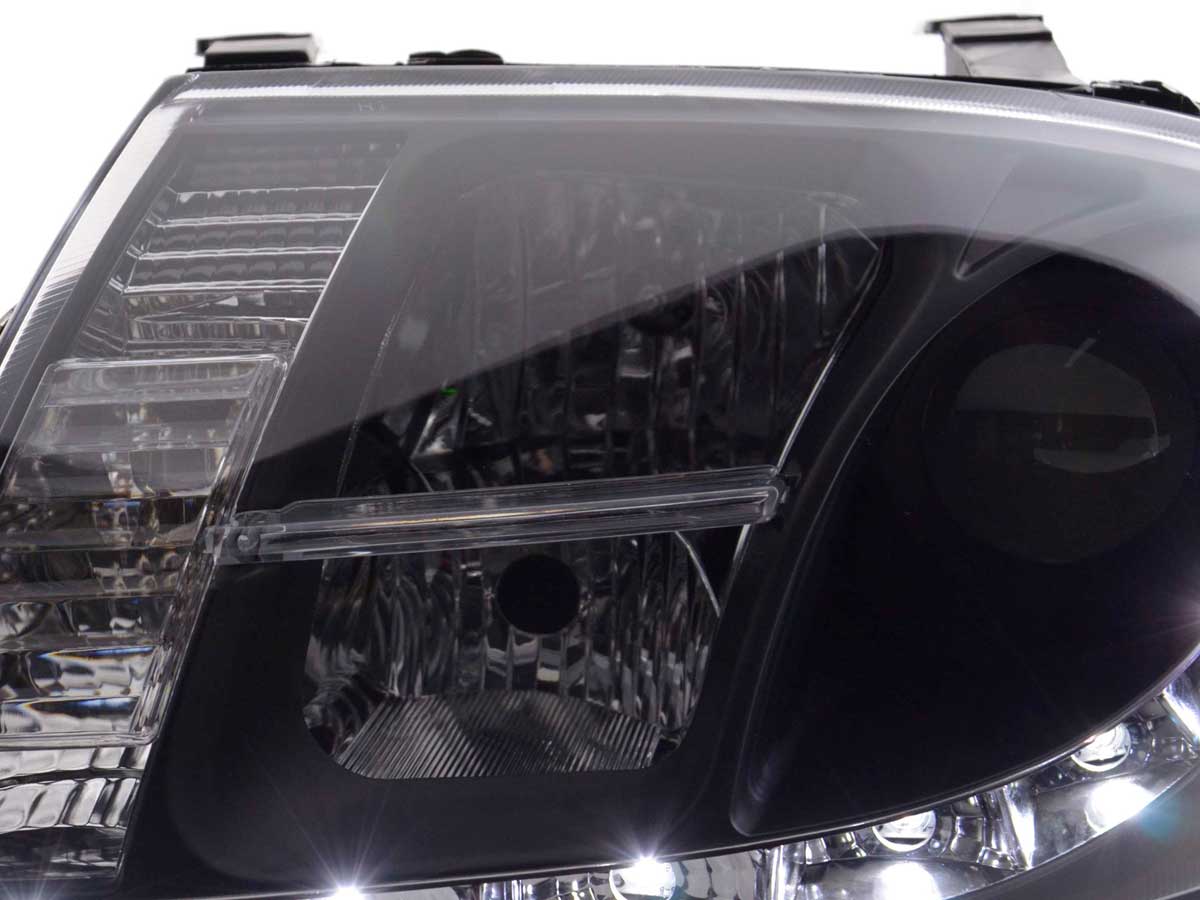 Scheinwerfer Set Daylight LED TFL-Optik Audi TT Typ 8N Bj. 99-06 schwarz