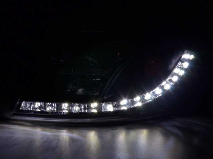Scheinwerfer Set Daylight LED TFL-Optik Audi TT Typ 8N Bj. 99-06 schwarz