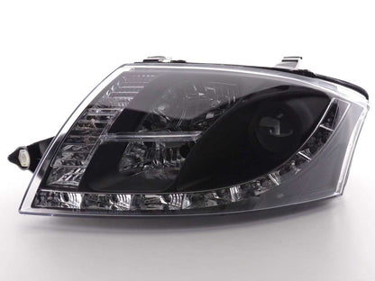 Scheinwerfer Set Daylight LED TFL-Optik Audi TT 8N Bj. 99-06 schwarz