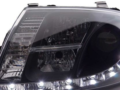 Scheinwerfer Set Daylight LED TFL-Optik Audi TT 8N Bj. 99-06 schwarz