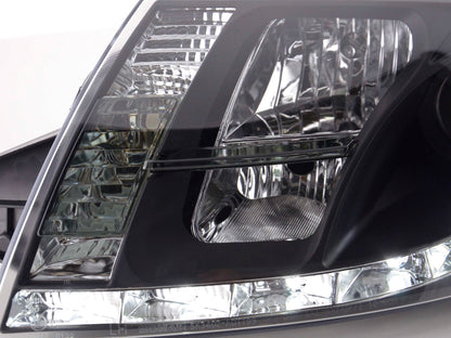 Scheinwerfer Set Daylight LED Tagfahrlicht Audi TT Typ 8N  98-06 schwarz