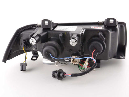 Scheinwerfer Set Daylight LED Tagfahrlicht BMW 3er E36 Limo/Touring schwarz für Rechtslenker