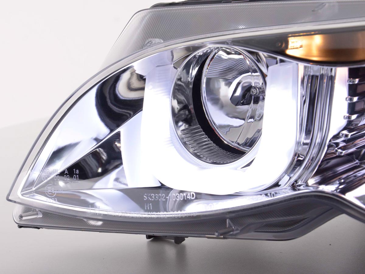 Scheinwerfer Set Daylight LED TFL-Optik BMW 3er E46 Limo/Touring Bj. 0 –  Tuning King