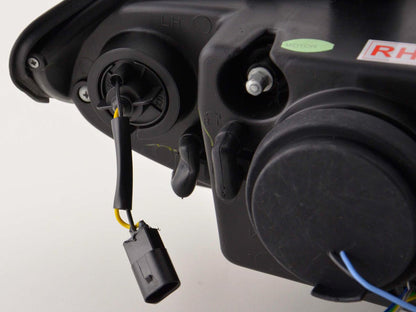 Scheinwerfer Set Daylight LED TFL-Optik BMW 3er E46 Limo/Touring Bj. 02-05 chrom für Rechtslenker