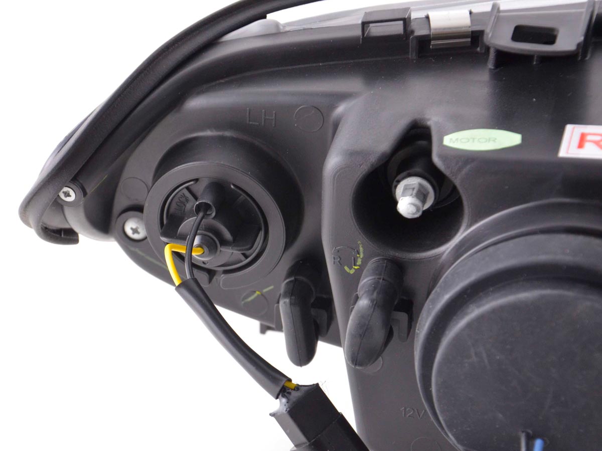 Scheinwerfer Set Daylight LED TFL-Optik BMW 3er E46 Limo/Touring Bj. 02-05 schwarz für Rechtslenker