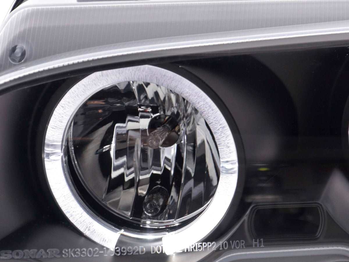 Scheinwerfer Set BMW 3er E46 Coupe/Cabrio Bj. 98-02 schwarz